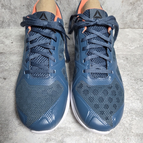 Reebok Hexalite TR Athletic Shoes Lightweight Navy Blue & Coral Women’s Size 10 - Picture 10 of 15
